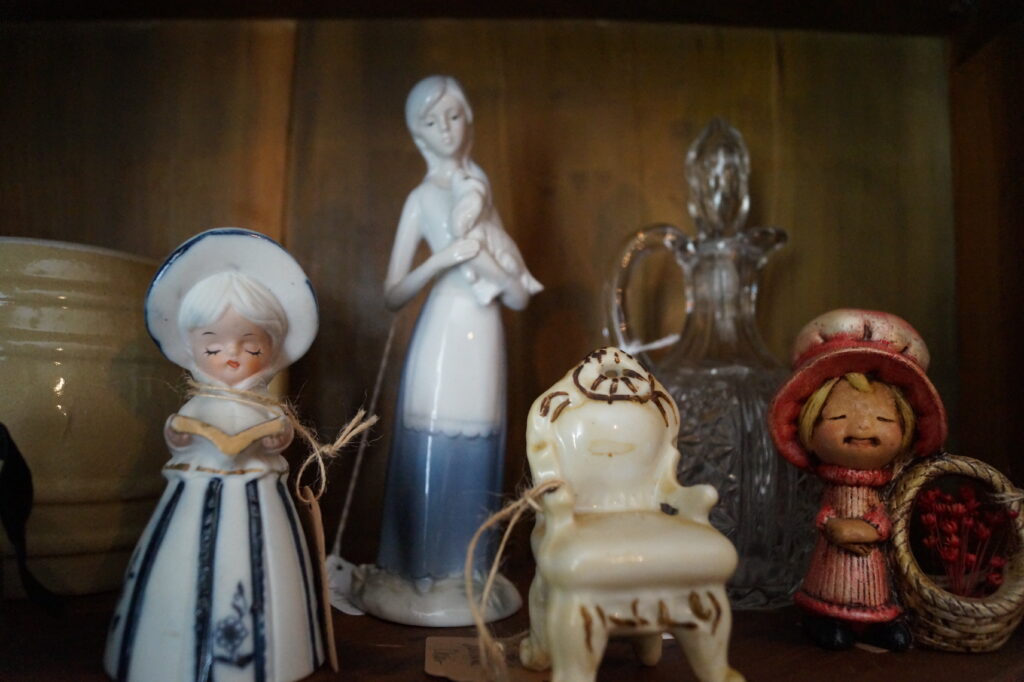 Vintage figurines and collectibles at The Octagon House